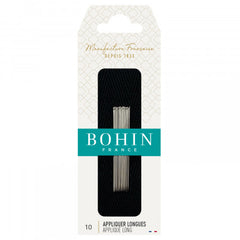 Bohin 00624
 Bohin Applique Long Needles Size 10 Bohin 00624
 Bohin Applique Long Needles Size 10