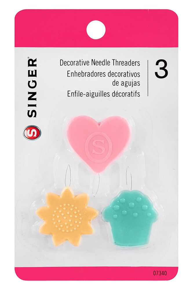 Singer, Breast Cancer Awareness Decorative Needle Threaders - 3pk Singer, Breast Cancer Awareness Decorative Needle Threaders - 3pk