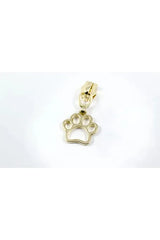 Paw Print Zipper Pull, Gold Finish - 1pk Paw Print Zipper Pull, Gold Finish - 1pk