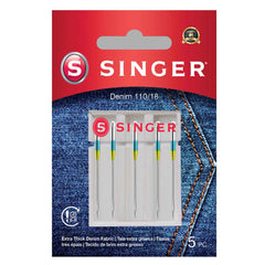 SINGER® Denim Needles Size 110/18 5-Pack SINGER® Denim Needles Size 110/18 5-Pack