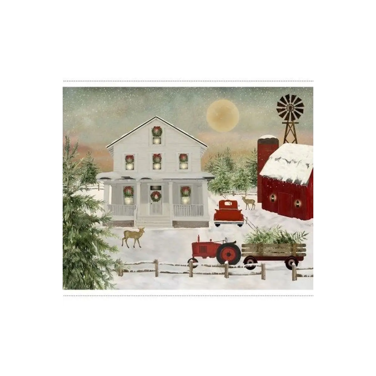 A Christmas To Remember Large Panel - 19533P A Christmas To Remember Large Panel - 19533P