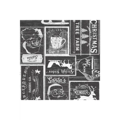 A Christmas To Remember Vintage Patch - 19527-Charcoal A Christmas To Remember Vintage Patch - 19527-Charcoal