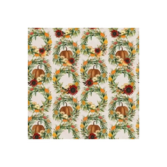 Fabric, Happy Fall Beige Wreath Fabric, Happy Fall Beige Wreath