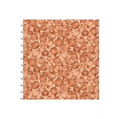 Fabric, 3 Wishes Fabrics, Happy Harvest Collection - Orange Tonal Pumpkins Fabric, 3 Wishes Fabrics, Happy Harvest Collection - Orange Tonal Pumpkins
