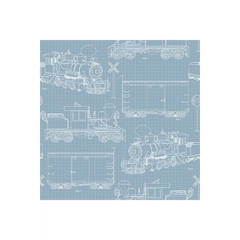 Steam in the Spring Blueprints - 18717-Blue Steam in the Spring Blueprints - 18717-Blue