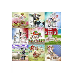 Welcome to the Funny Farm Animal Blocks - 18731-Multi Welcome to the Funny Farm Animal Blocks - 18731-Multi