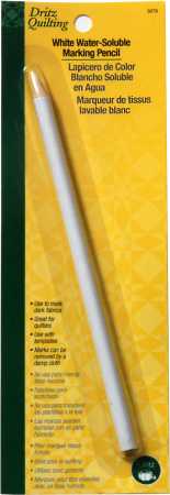 Dritz Water Soluble Marking Pencil-White