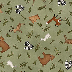 3132-66 Green || The Mountains are Calling (Sold By 1/2 Meter) 3132-66 Green || The Mountains are Calling (Sold By 1/2 Meter)