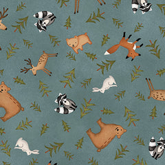 3132-76 Teal || The Mountains are Calling (Sold By 1/2 Meter) 3132-76 Teal || The Mountains are Calling (Sold By 1/2 Meter)