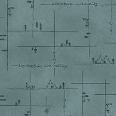 3136-76  Lt. Teal || The Mountains are Calling (Sold By 1/2 Meter) 3136-76  Lt. Teal || The Mountains are Calling (Sold By 1/2 Meter)