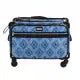 Tutto Sewing Machine Case On Wheels Large 21in Blue Diamond
