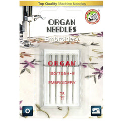 5pk Organ Embroidery Needles (130/705H) 5pk Organ Embroidery Needles (130/705H)