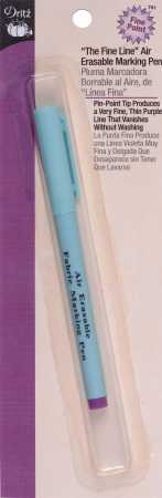 Dritz Fine Line Air Erasable Marking Pen-Purple