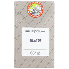 Chrome Finish Overlock Needles, Organ ELx705CF (10pk) Chrome Finish Overlock Needles, Organ ELx705CF (10pk)