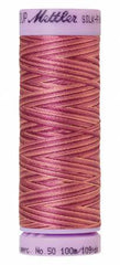 Mettler Silk-Finish 50wt Variegated Cotton Thread 109yd/100M Pink Flox Mettler Silk-Finish 50wt Variegated Cotton Thread 109yd/100M Pink Flox