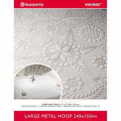 HUSQVARNA® VIKING® Large Metal Embroidery Hoop 240 mm x 150 mm HUSQVARNA® VIKING® Large Metal Embroidery Hoop 240 mm x 150 mm