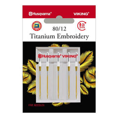 Viking Titanium Embroidery Needles, 5pk (130/705H) Viking Titanium Embroidery Needles, 5pk (130/705H)