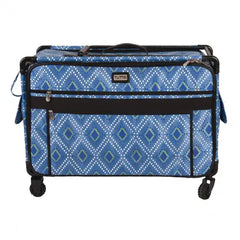 Tutto Sewing Machine Case On Wheels 2X Large 28in Blue Diamond Tutto Sewing Machine Case On Wheels 2X Large 28in Blue Diamond