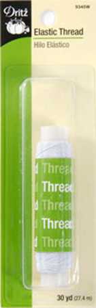 Dritz White Thread Elastic 30yds