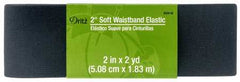 Dritz 2in x 2yds Soft Waistband Elastic Black Dritz 2in x 2yds Soft Waistband Elastic Black