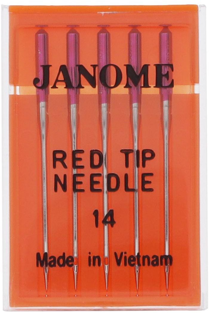 Janome Red Tip Needle 15x1 5pk #990314000 Janome Red Tip Needle 15x1 5pk #990314000