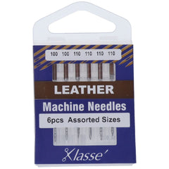 Leather, Klasse (6pk), Assorted Sizes (100/16 & 110/18) image # 112807 Leather, Klasse (6pk), Assorted Sizes (100/16 & 110/18) image # 112807