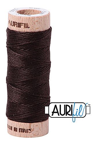 Aurifil Mako Cotton 6-Strand Floss 16 m 18 yd. spool - 1130 Very Dark Bark Aurifil Mako Cotton 6-Strand Floss 16 m 18 yd. spool - 1130 Very Dark Bark