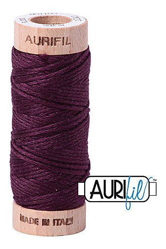 Aurifil Mako Cotton 6-Strand Floss 16 m 18 yd. spool - 1240 Very Dark Eggplant Aurifil Mako Cotton 6-Strand Floss 16 m 18 yd. spool - 1240 Very Dark Eggplant