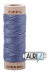 Aurifil Mako Cotton 6-Strand Floss 16 m 18 yd. spool - 1248 Dark Grey Blue Aurifil Mako Cotton 6-Strand Floss 16 m 18 yd. spool - 1248 Dark Grey Blue