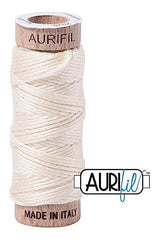 Aurifil Mako Cotton 6-Strand Floss 16 m 18 yd. spool - 2026 Chalk Aurifil Mako Cotton 6-Strand Floss 16 m 18 yd. spool - 2026 Chalk