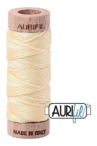 Aurifil Mako Cotton 6-Strand Floss 16 m 18 yd. spool - 2110 Light Lemon Aurifil Mako Cotton 6-Strand Floss 16 m 18 yd. spool - 2110 Light Lemon