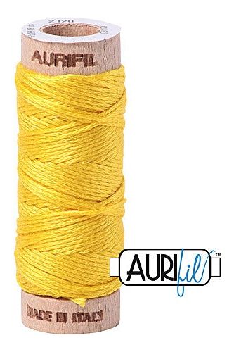 Aurifil Mako Cotton 6-Strand Floss 16 m 18 yd. spool - 2120 Canary Aurifil Mako Cotton 6-Strand Floss 16 m 18 yd. spool - 2120 Canary