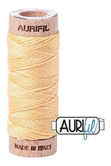 Aurifil Mako Cotton 6-Strand Floss 16 m 18 yd. spool - 2130 Medium Butter Aurifil Mako Cotton 6-Strand Floss 16 m 18 yd. spool - 2130 Medium Butter