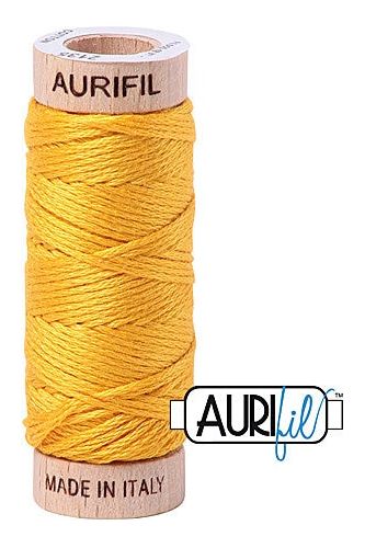 Aurifil Mako Cotton 6-Strand Floss 16 m 18 yd. spool - 2135 Yellow Aurifil Mako Cotton 6-Strand Floss 16 m 18 yd. spool - 2135 Yellow