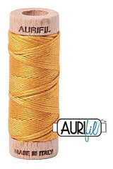 Aurifil Mako Cotton 6-Strand Floss 16 m 18 yd. spool - 2140 Orange Mustard Aurifil Mako Cotton 6-Strand Floss 16 m 18 yd. spool - 2140 Orange Mustard