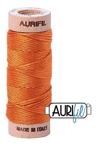 Aurifil Mako Cotton 6-Strand Floss 16 m 18 yd. spool - 2150 Pumpkin Aurifil Mako Cotton 6-Strand Floss 16 m 18 yd. spool - 2150 Pumpkin