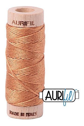Aurifil Mako Cotton 6-Strand Floss 16 m 18 yd. spool - 2210 Caramel Aurifil Mako Cotton 6-Strand Floss 16 m 18 yd. spool - 2210 Caramel