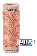 Aurifil Mako Cotton 6-Strand Floss 16 m 18 yd. spool - 2215 Peach Aurifil Mako Cotton 6-Strand Floss 16 m 18 yd. spool - 2215 Peach