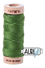 Aurifil Mako Cotton 6-Strand Floss 16 m 18 yd. spool - 5018 Dark Grass Green Aurifil Mako Cotton 6-Strand Floss 16 m 18 yd. spool - 5018 Dark Grass Green