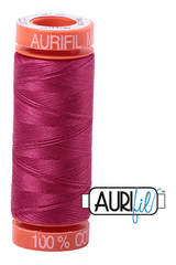 Aurifil Mako 50wt Cotton 200 m 220 yd. spool - 1100 Red Plum Aurifil Mako 50wt Cotton 200 m 220 yd. spool - 1100 Red Plum