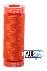 Aurifil Mako 50wt Cotton 200 m 220 yd. spool - 1104 Neon Orange Aurifil Mako 50wt Cotton 200 m 220 yd. spool - 1104 Neon Orange