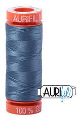 Aurifil Mako 50wt Cotton 200 m 220 yd. spool - 1126 Blue Grey Aurifil Mako 50wt Cotton 200 m 220 yd. spool - 1126 Blue Grey