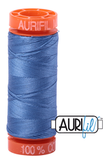 Aurifil Mako 50wt Cotton 200 m 220 yd. spool - 1128 Light Blue Violet Aurifil Mako 50wt Cotton 200 m 220 yd. spool - 1128 Light Blue Violet