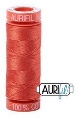 Aurifil Mako 50wt Cotton 200 m 220 yd. spool - 1154 Dusty Orange Aurifil Mako 50wt Cotton 200 m 220 yd. spool - 1154 Dusty Orange