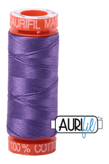 Aurifil Mako 50wt Cotton 200 m 220 yd. spool - 1243 Dusty Lavender Aurifil Mako 50wt Cotton 200 m 220 yd. spool - 1243 Dusty Lavender