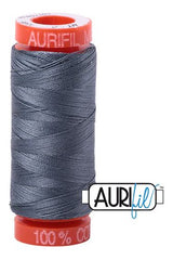 Aurifil Mako 50wt Cotton 200 m 220 yd. spool - 1246 Dark Grey Aurifil Mako 50wt Cotton 200 m 220 yd. spool - 1246 Dark Grey