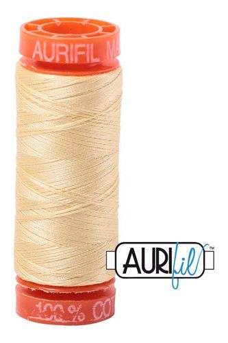 Aurifil Mako 50wt Cotton 200 m 220 yd. spool - 2105 Champagne Aurifil Mako 50wt Cotton 200 m 220 yd. spool - 2105 Champagne
