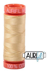 Aurifil Mako 50wt Cotton 200 m 220 yd. spool - 2125 Wheat Aurifil Mako 50wt Cotton 200 m 220 yd. spool - 2125 Wheat