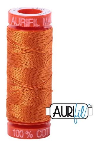 Aurifil Mako 50wt Cotton 200 m 220 yd. spool - 2150 Pumpkin Aurifil Mako 50wt Cotton 200 m 220 yd. spool - 2150 Pumpkin