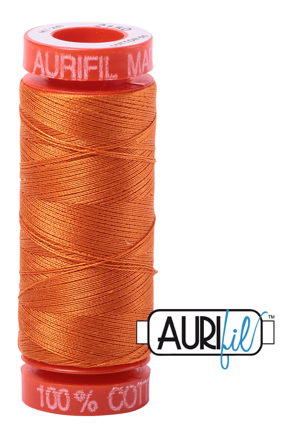 Aurifil Mako 50wt Cotton 200 m 220 yd. spool - 2150 Pumpkin Aurifil Mako 50wt Cotton 200 m 220 yd. spool - 2150 Pumpkin